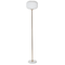 CosmoLiving by Cosmopolitan White Metal Modern Floor Lamp, 64" x 12" x 12"